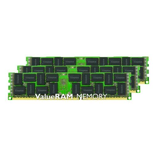 Kit de Memoria RAM Kingston ValueRAM - DDR3 - 48 GB (3 x 16 GB) - 240 pines DIMM - 1600 MHz / PC3-12800 - CL11 - 1,5 V - Memoria registrada ECC