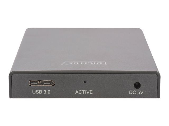 Digitus External Enclosure - 2.5" - SATA 6Gb/s - USB 3.0 - Black