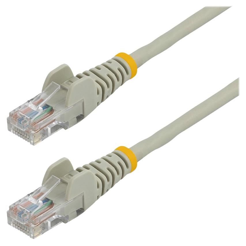 StarTech Cat5e UTP Unboxed Cable - 20in Grey Ethernet RJ45 - Patch Cord - Connector: RJ-45 (M) to RJ-45 (M) - UTP - CAT 5e