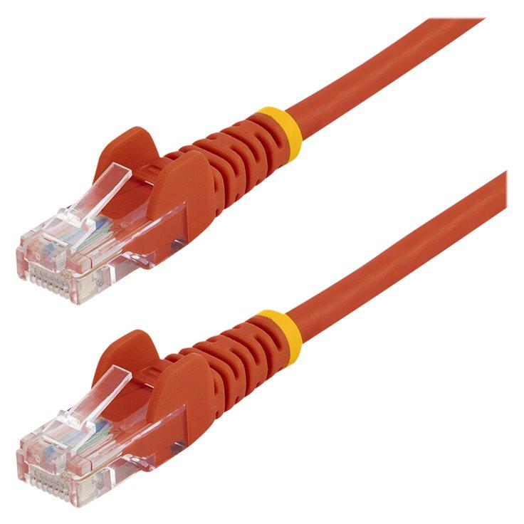 StarTech Red Unstructured Cable, 5m, Cat5e UTP, Croless, Ethernet RJ45, Patch Cord