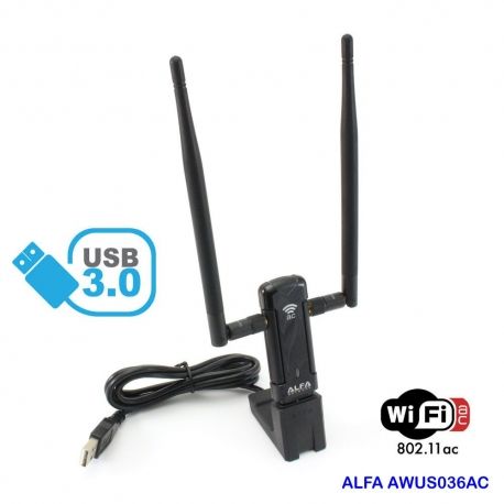 Alfa Network 5GHz Long-Range WiFi USB Antenna AWUS036AC
