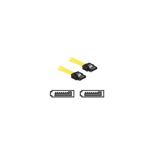 Câble SATA Delock - 20 cm, verrouillé, connecteur à angle droit