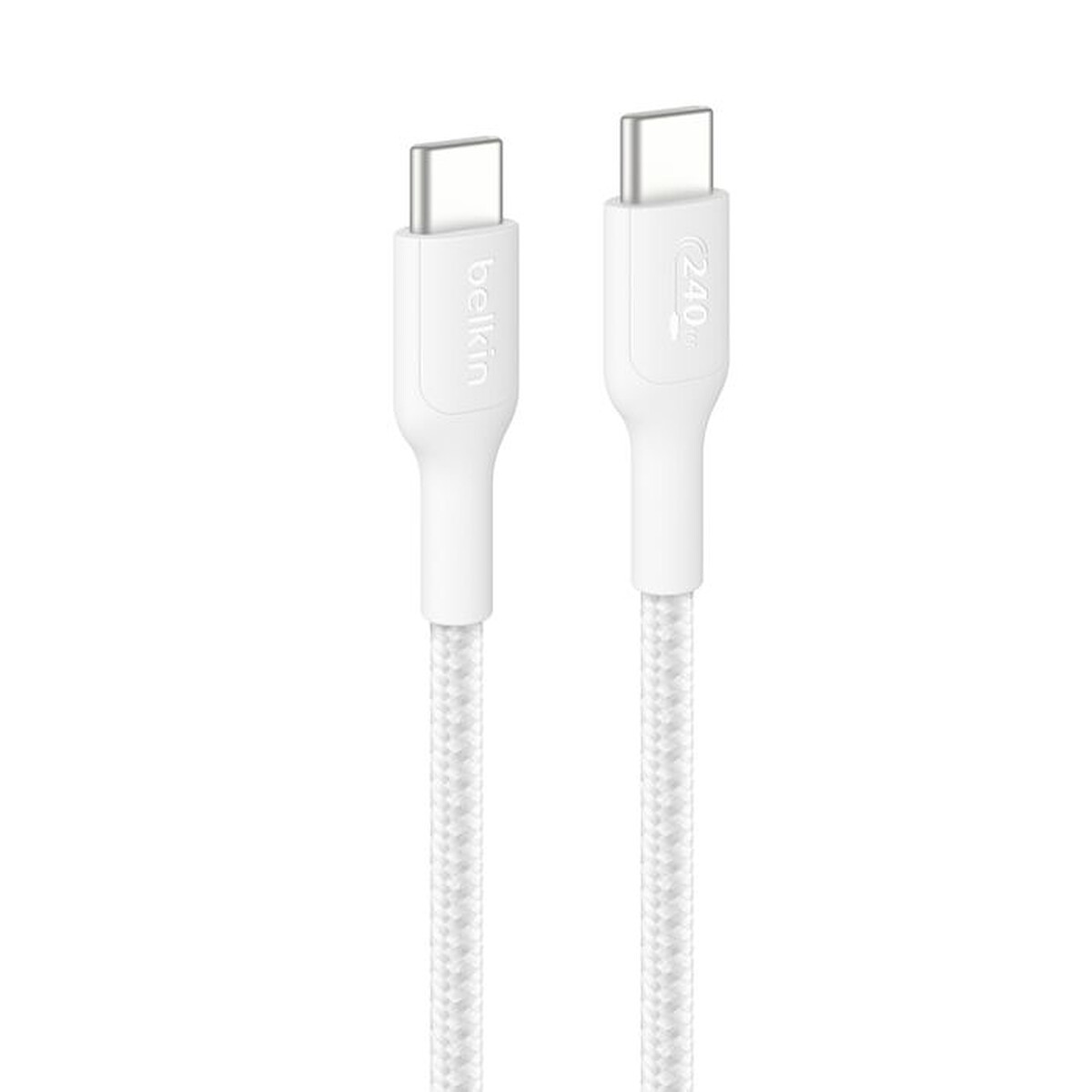 Belkin Câble BoostCharge Pro USB-C vers USB-C 240W - renforcé (Blanc) - 2 m