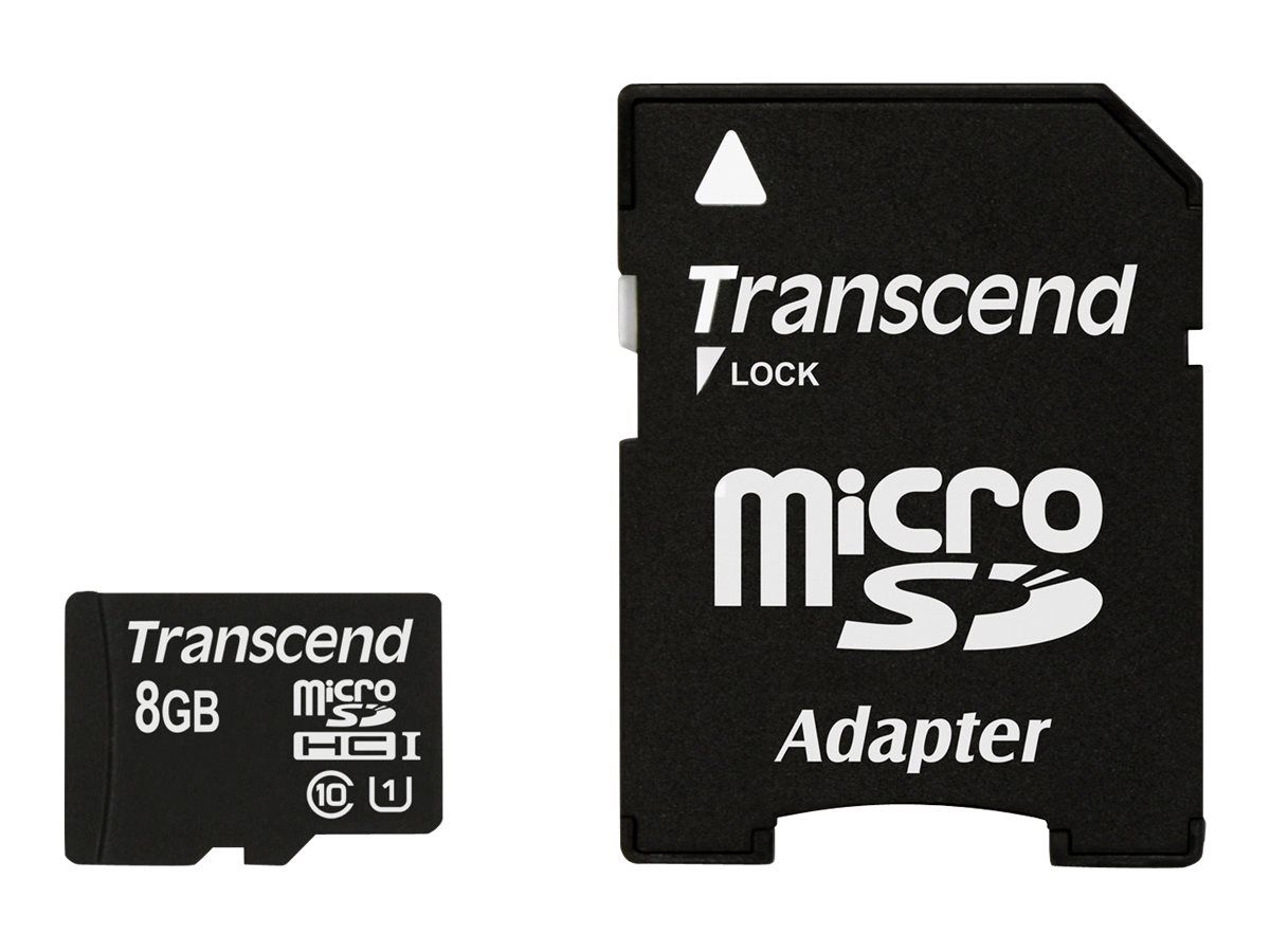 Tarjeta de memoria Transcend Premium 8 GB (Clase UHS-I 1/10, 300x) microSDHC