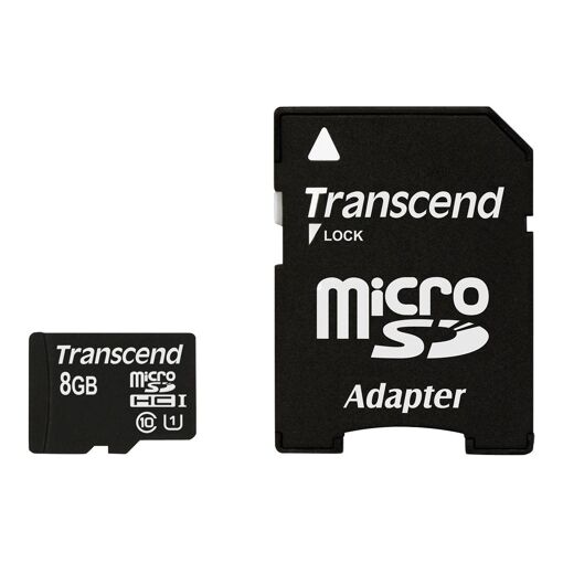 Transcend Premium 8GB MicroSDHC Card (UHS-I Class 1/Class 10, 300x)
