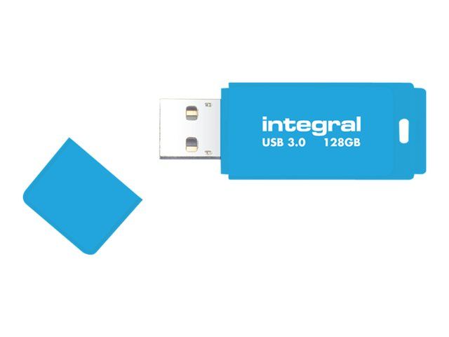 Integral Memory Neon USB 2.0 Flash Drive 128GB Blue