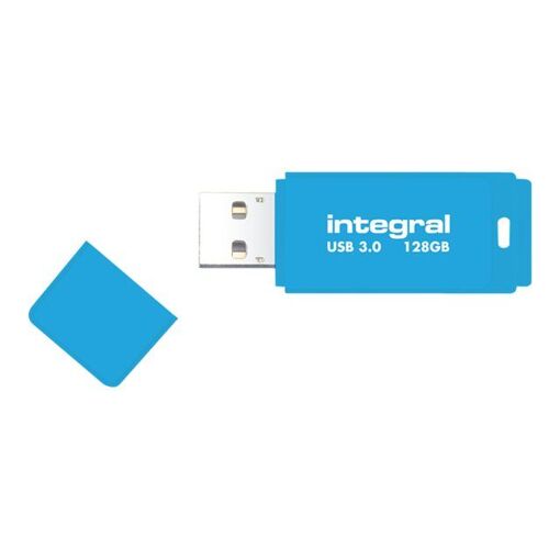 Integral Memory Neon USB 2.0 Flash Drive 128GB Blue