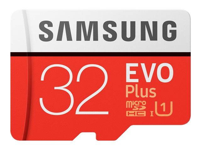 Samsung EVO Plus 32GB MicroSDHC Card (UHS Class 1/Class 10, Adapter Included)