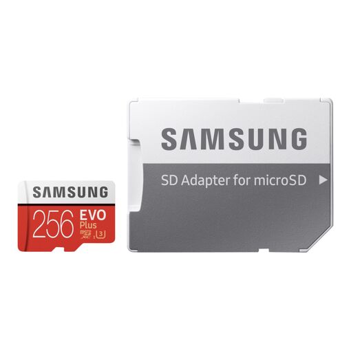 Samsung EVO Plus 256GB MicroSDXC Card (UHS-I U3/Class10 with SD Adapter)