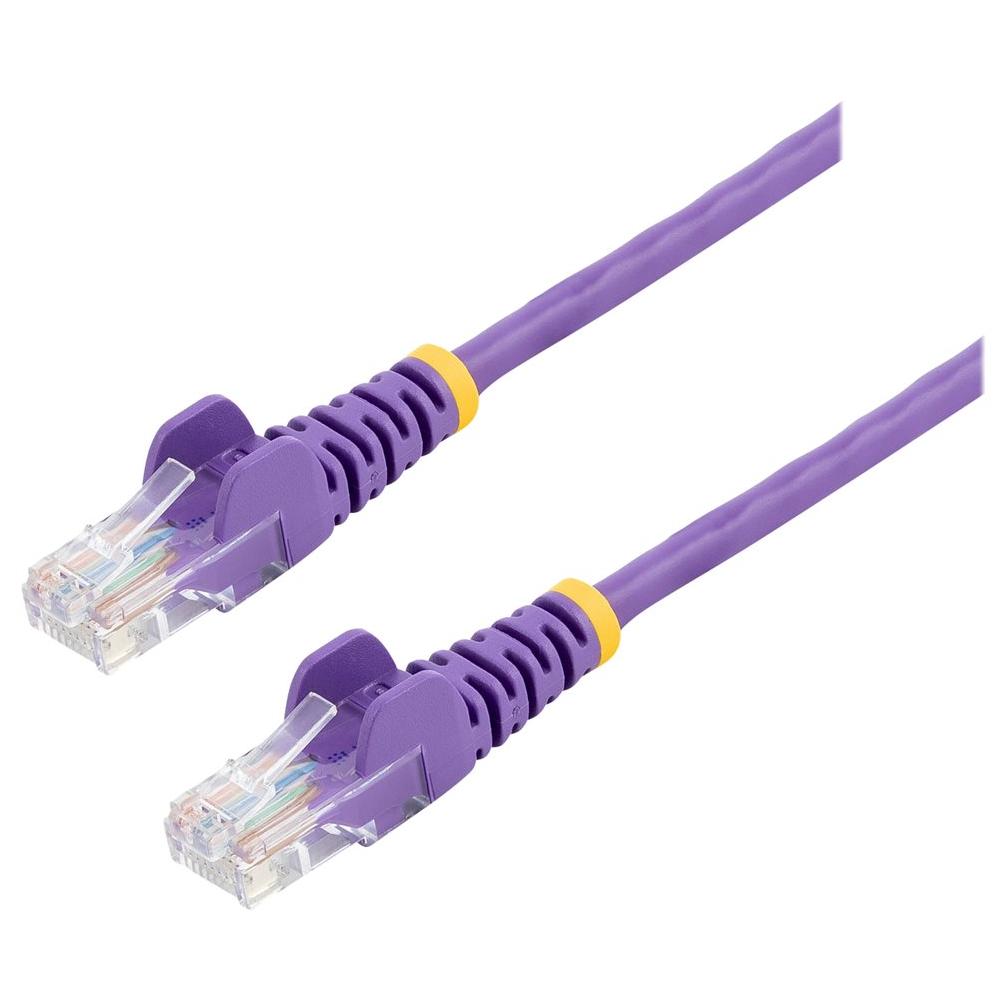 StarTech 10ft UTP Cat5e Ethernet Cable - Hook-Free, Violet
