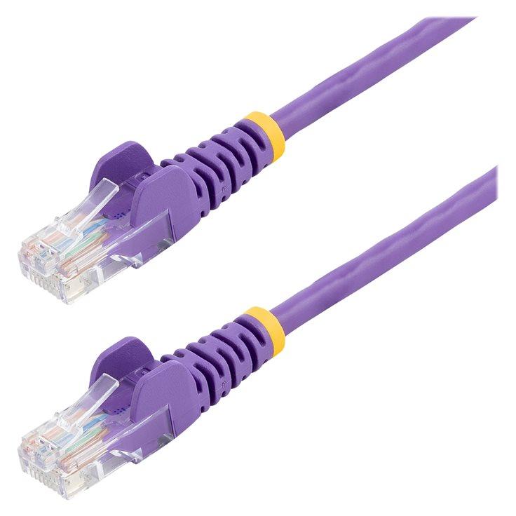 StarTech 7ft UTP Cat5e Anti-Tangle Ethernet Cable - Violet