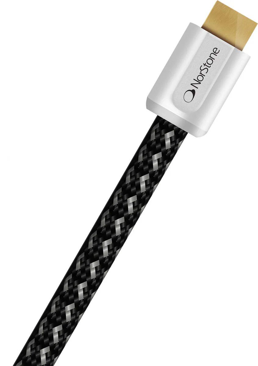 Inovadis NorStone JURA HDMI Cable - 0.2 mm², 80 cm, Black/White
