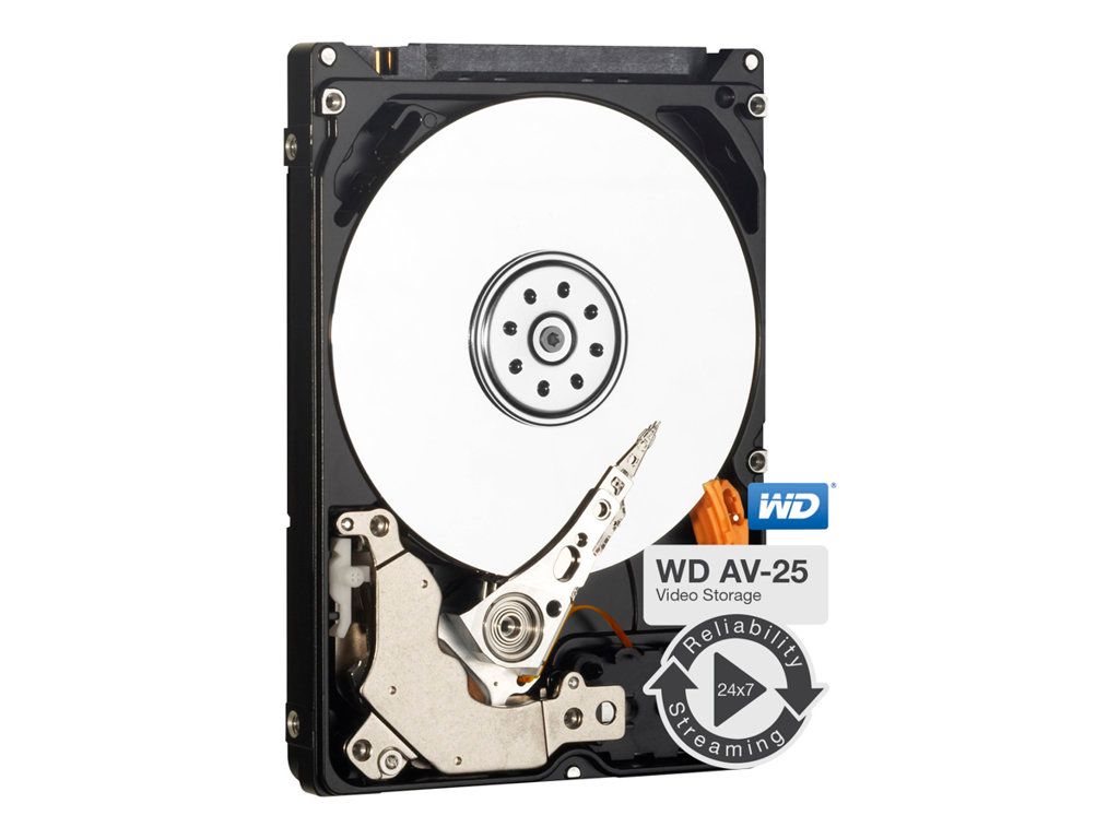 Western Digital 500GB Internal 2.5-inch SATA 3Gb/s Hard Drive - 5400 RPM, 16MB Buffer (WD AV-25 WD5000LUCT)