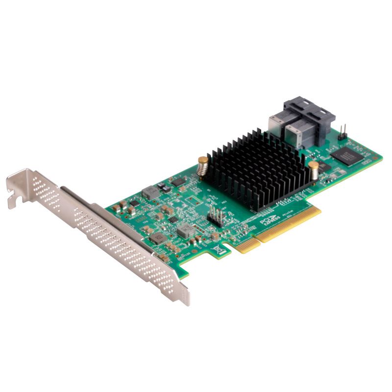 SilverStone ECS05 - RAID Storage Controller - 8-Port - SATA 6Gb/s / SAS 12Gb/s - Low Profile - RAID 0, 1, 10, 1E - PCIe 3.0 x8