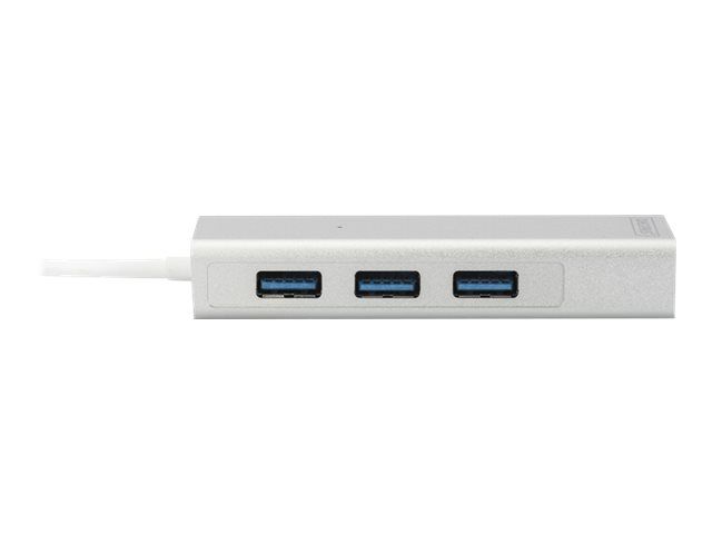 Digitus DA-70250-1 3x USB 3.0 SuperSpeed + 1x Ethernet 10/100/1000 Hub