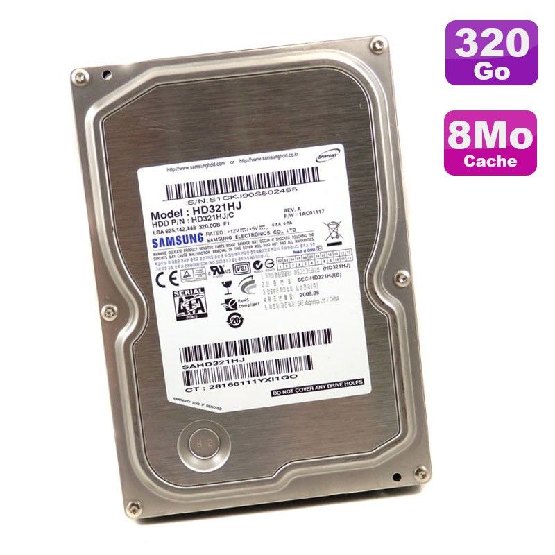 Samsung 320GB SATA 3.5'' Hard Drive HD321HJ 7200RPM 8MB Cache