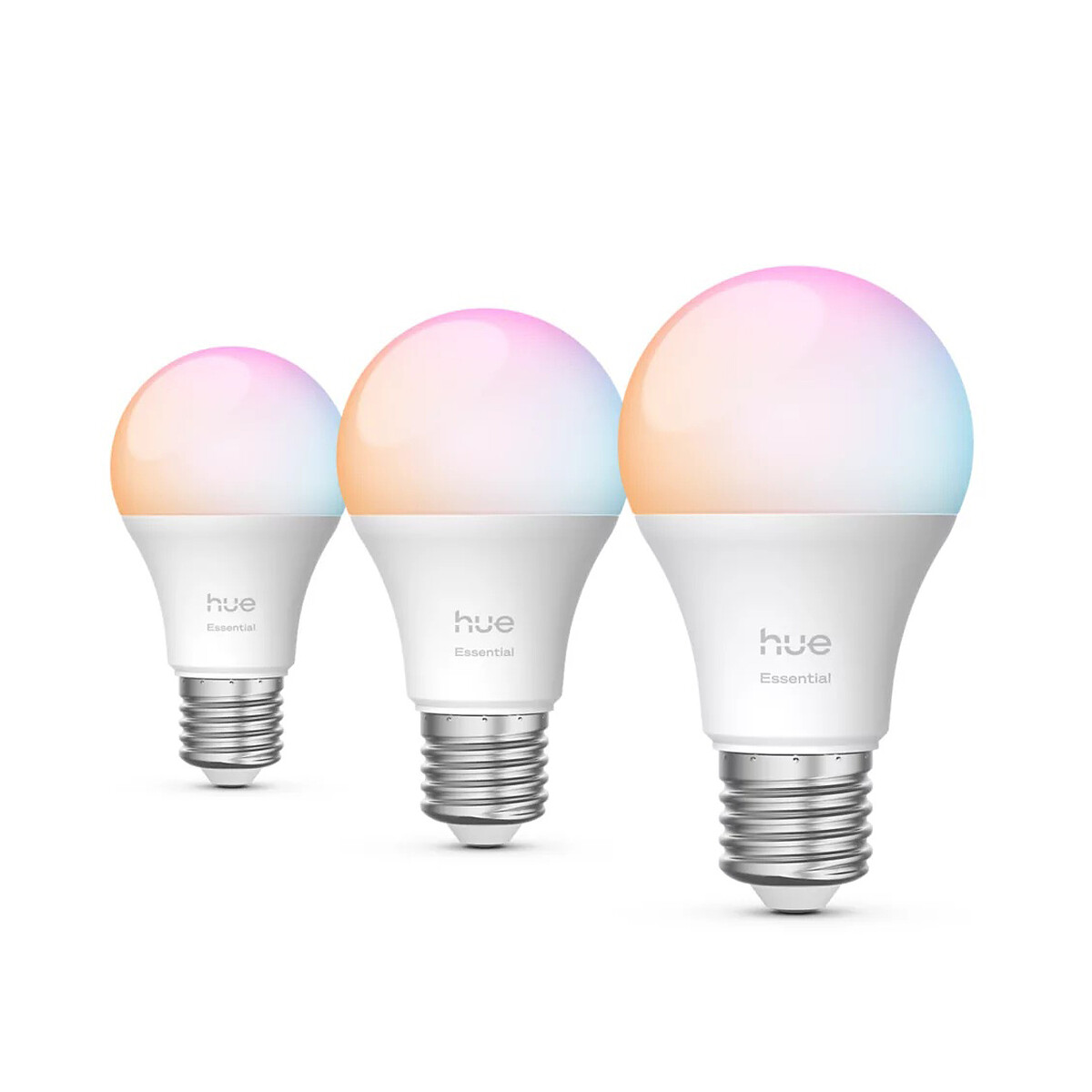 Philips Hue  Ampoule connectée Essential E27 A60 8 W Bluetooth x 3