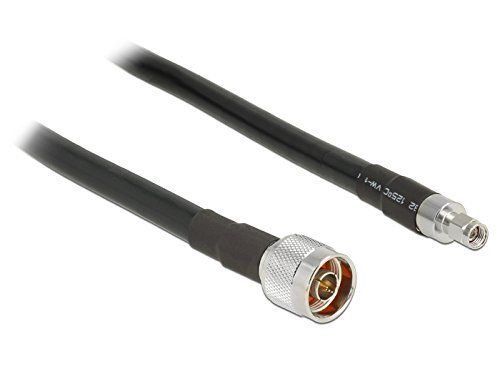 Delock CFD400 LLC400 low loss - Câble d'antenne - connecteur N (P) pour RP-SMA (P) - coaxial - noir