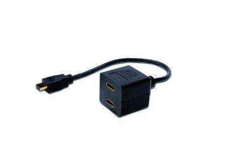 Assmann HDMI Splitter - 20cm Shielded Black Cable