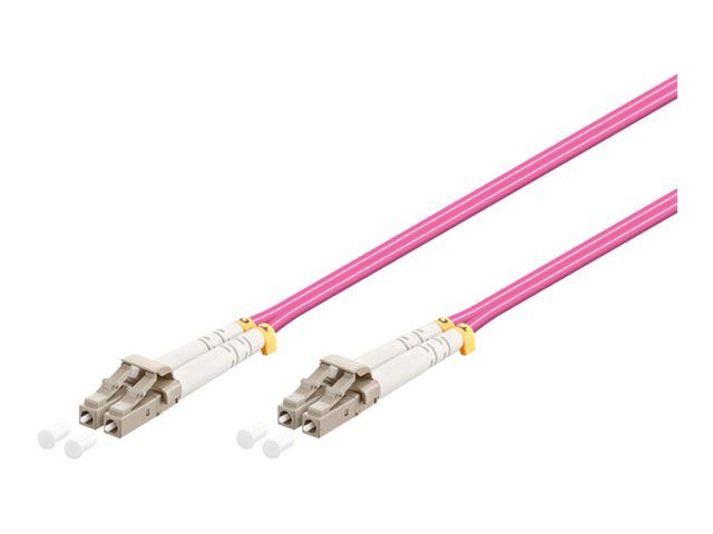 Câble réseau Wentronic - LC multimode (M) vers LC multimode (M) - 15 m - Fibre optique - 50/125 microns - OM4 - Sans halogène - Violet