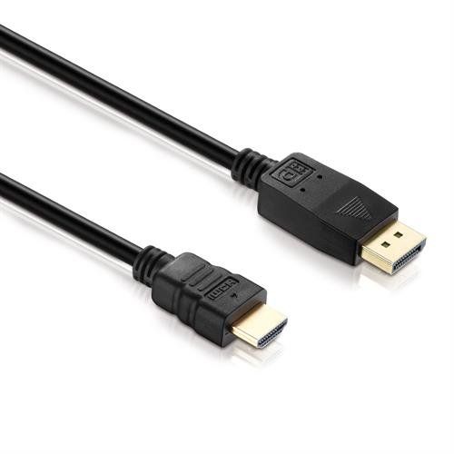 HDGear DisplayPort to HDMI Adapter Cable - 1m - Black