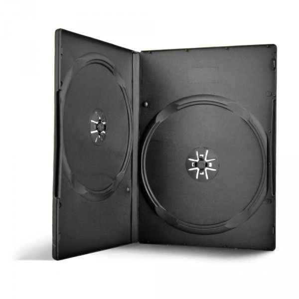MediaRange SlimBox DVD Case (Black, Double 9mm, 50 Pack)