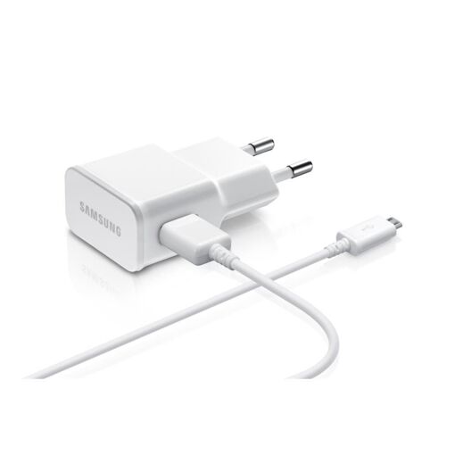 Chargeur et câble Micro USB Samsung ECB-DU4EWE pour divers appareils, blanc