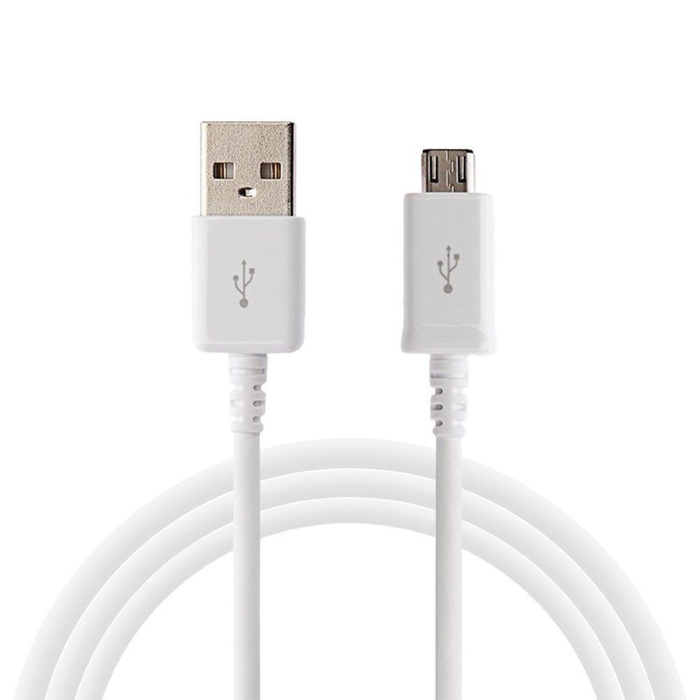 Câble Micro USB d'origine Samsung EP-DG925UWE pour Galaxy S6, S6 Edge, S6 Plus, Note 4 et Note 5 (En vrac, Blanc)