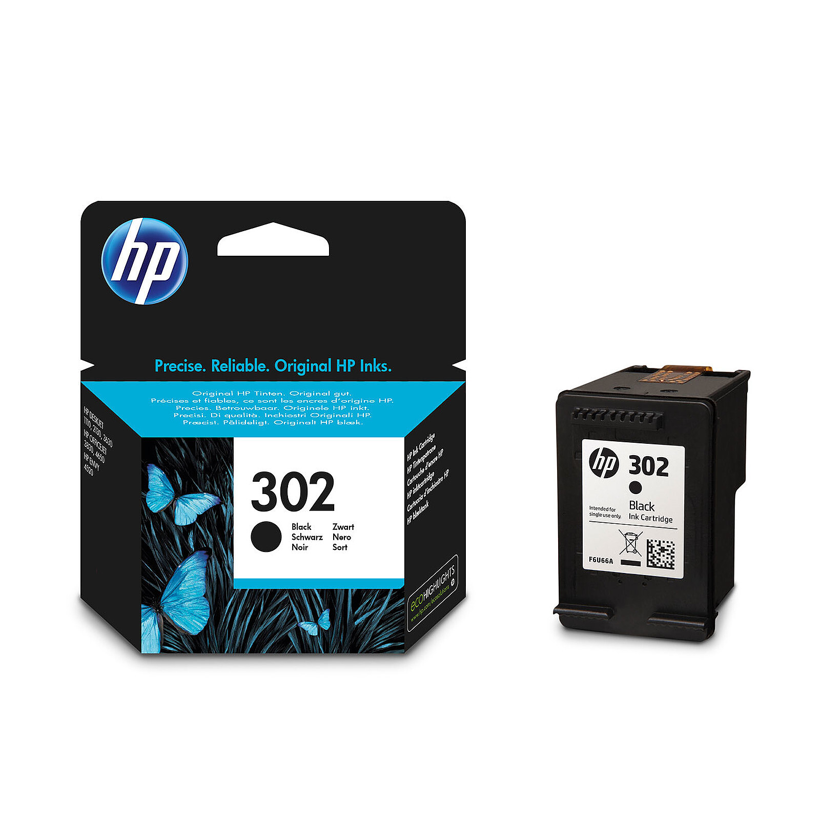 HP 302 Black (F6U66AE)