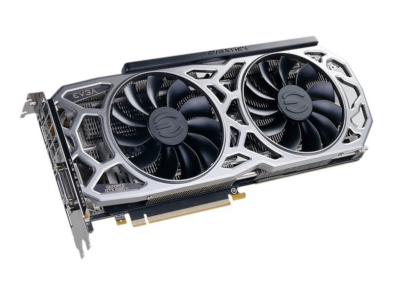 EVGA GeForce GTX 1080 Ti SC2 Gaming - Graphics Card - GF GTX 1080 Ti - 11GB GDDR5X - PCIe 3.0 x16 - DVI, HDMI, 3x DisplayPort