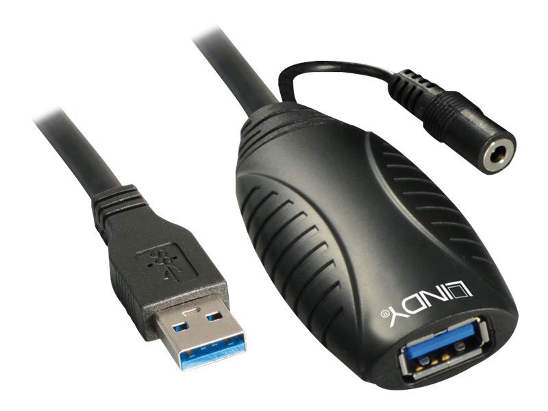Lindy USB 3.0 Active Repeater Cable - USB Extension Cable - 10m