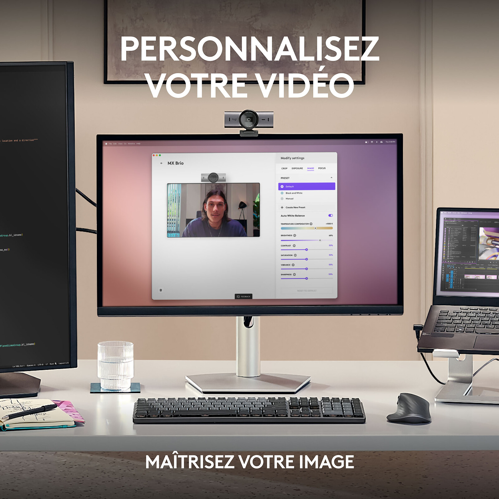 Webcam Logitech MX BRIO Grafito