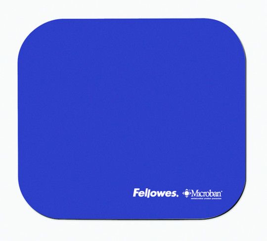 Tapis de souris Fellowes avec protection Microban - Bleu marine