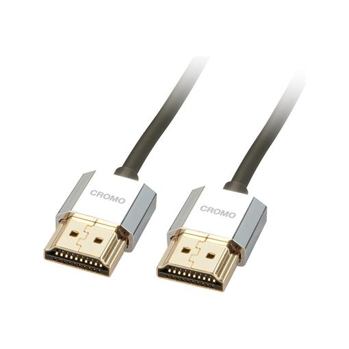 Cable HDMI Lindy CROMO Slim de Alta Velocidad con Ethernet - 2 m