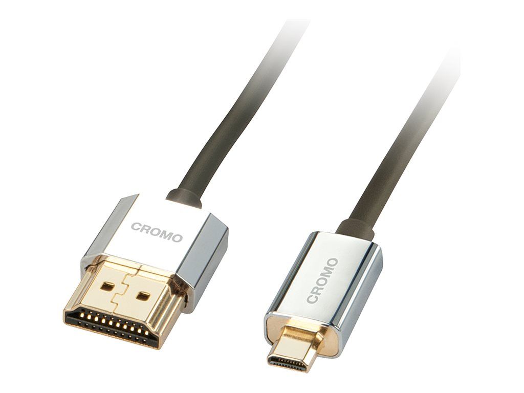 Lindy CROMO Slim High Speed HDMI to micro HDMI Cable with Ethernet - 2m