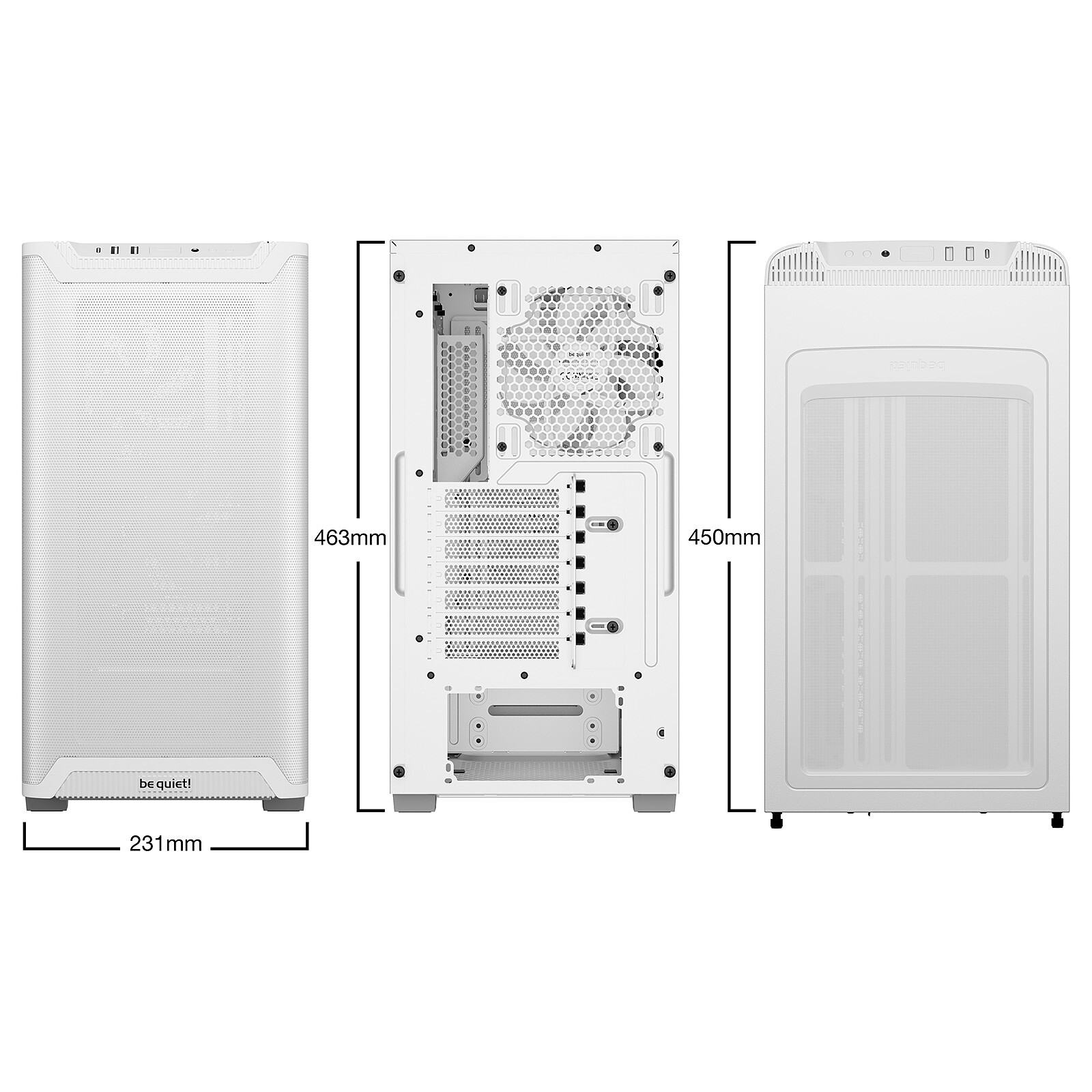 be quiet! Pure Base 501 Airflow - White