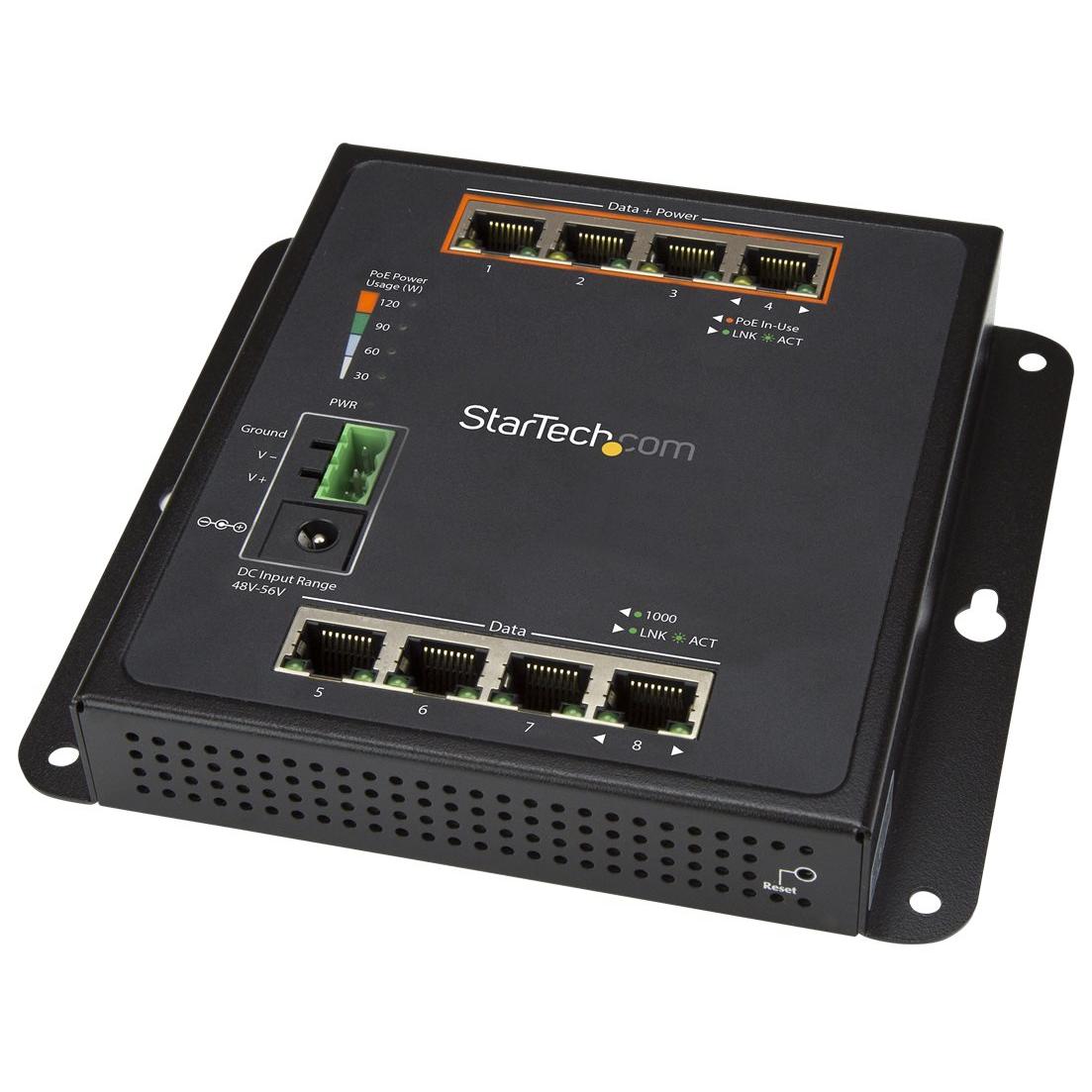 Commutateur Ethernet StarTech.com à 8 ports géré avec PoE+ (IES81GPOEW)