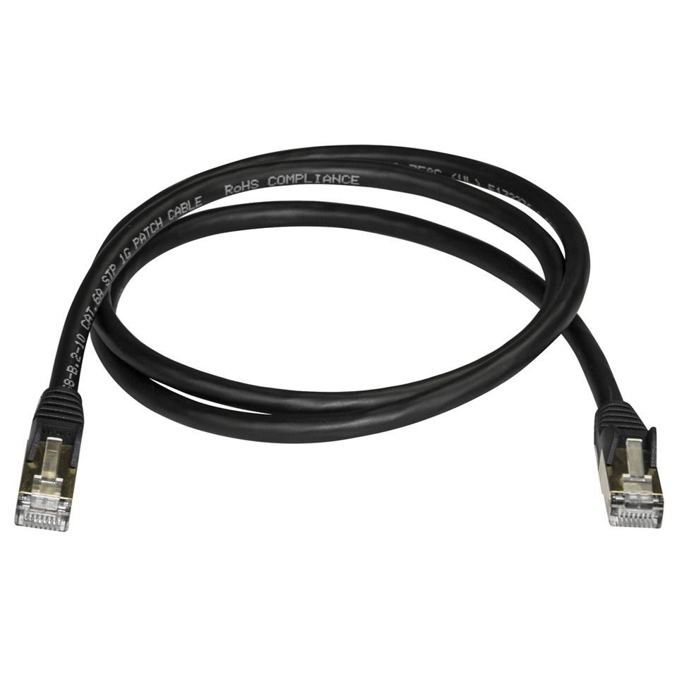 StarTech 1m CAT6A Ethernet Cable, Black