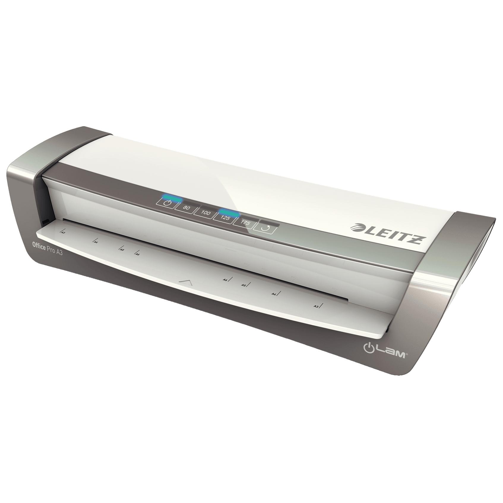 Leitz iLAM Office Pro A3 Hot Laminator 800 mm/min Grey and Silver