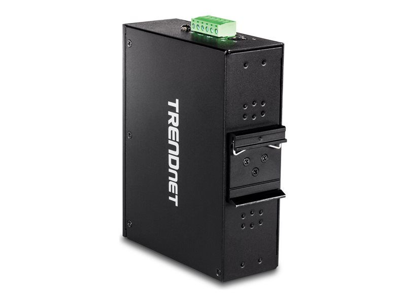 Trendnet TI-G102 - Switch - Unmanaged - 8 x 10/100/1000 + 2 x Combined Gigabit SFP - DIN Rail Mount, Wall Mount - DC Voltage - TAA Compliance
