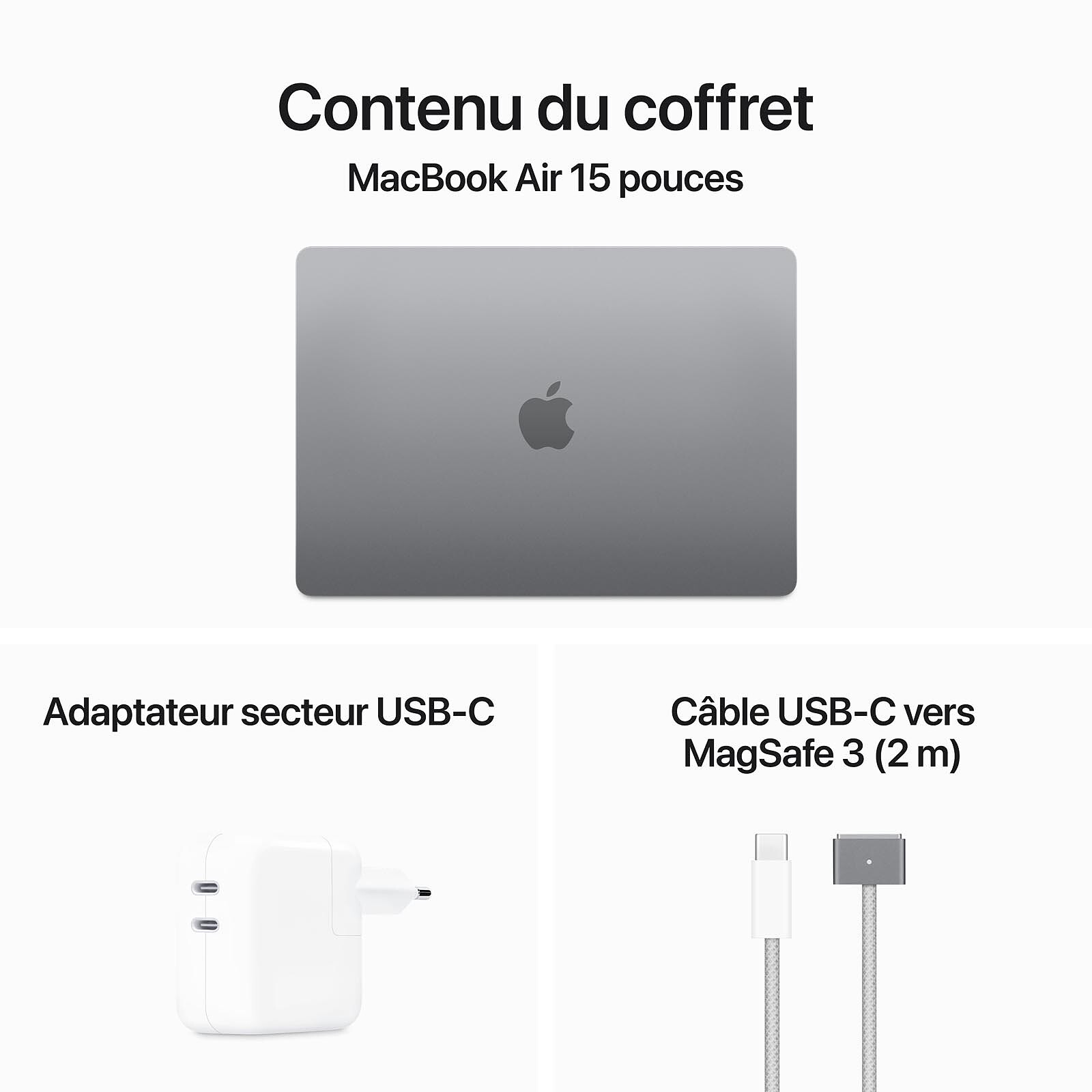 Apple MacBook Air M3 15-inch (2024) Sidereal Grey 24GB/512GB (MC9H4FN/A) 
