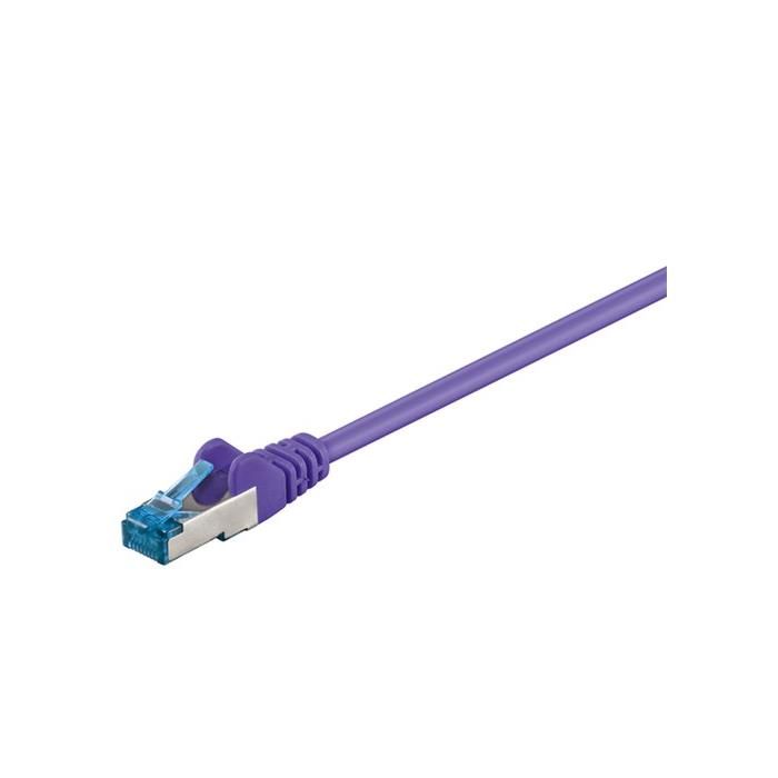 Goobay Ethernet Patch Cable, RJ45, Cat. 6a S/FTP (PiMF), Violet, 0.25m