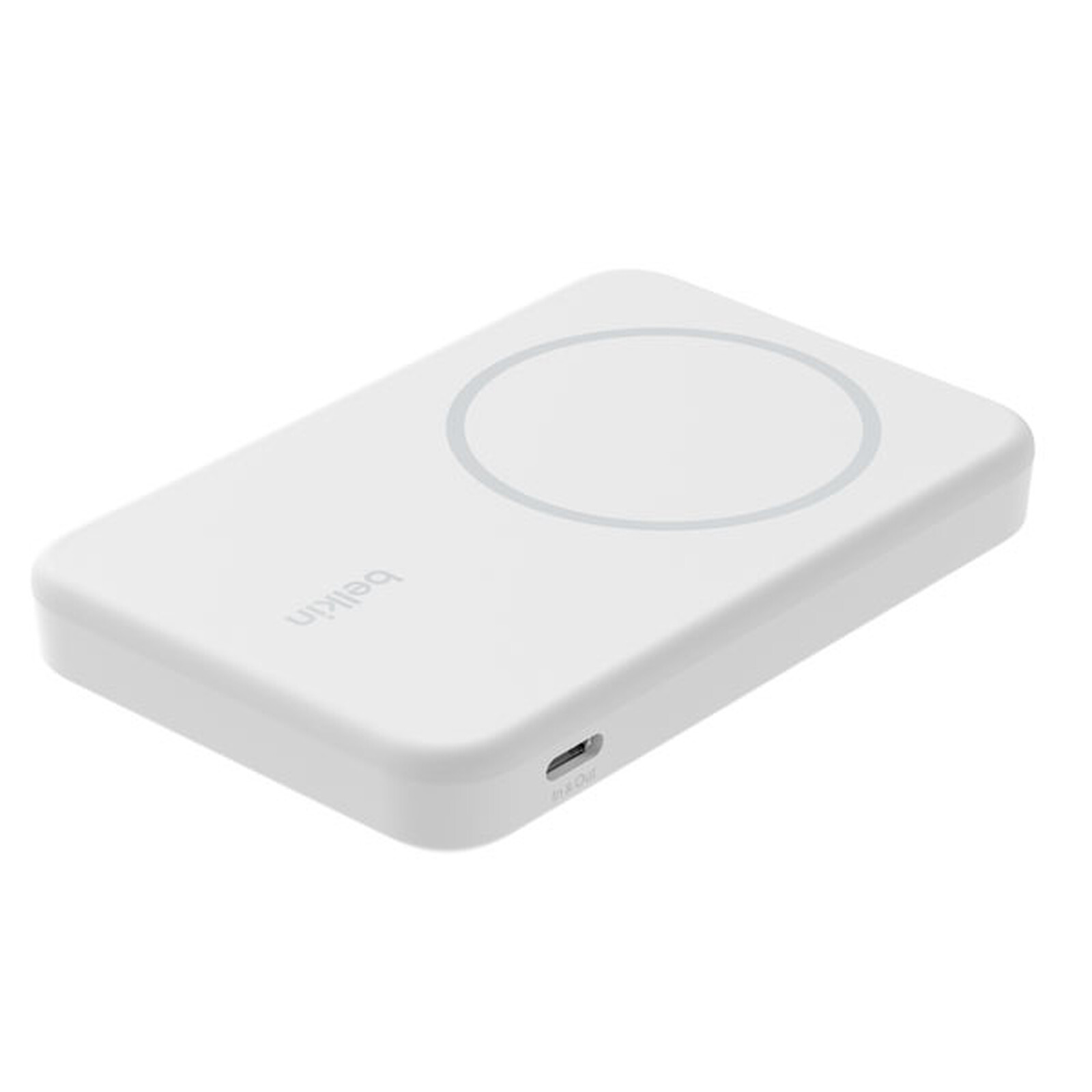 Belkin 8K Magnetic External Battery with Qi2 and Stand Function (White)