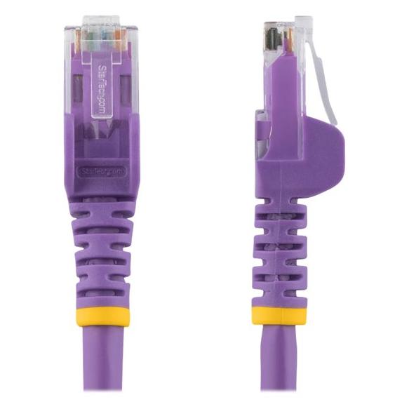 StarTech 3m CAT6 Ethernet Cable, Purple, 10 Gigabit, PoE, UL Certified