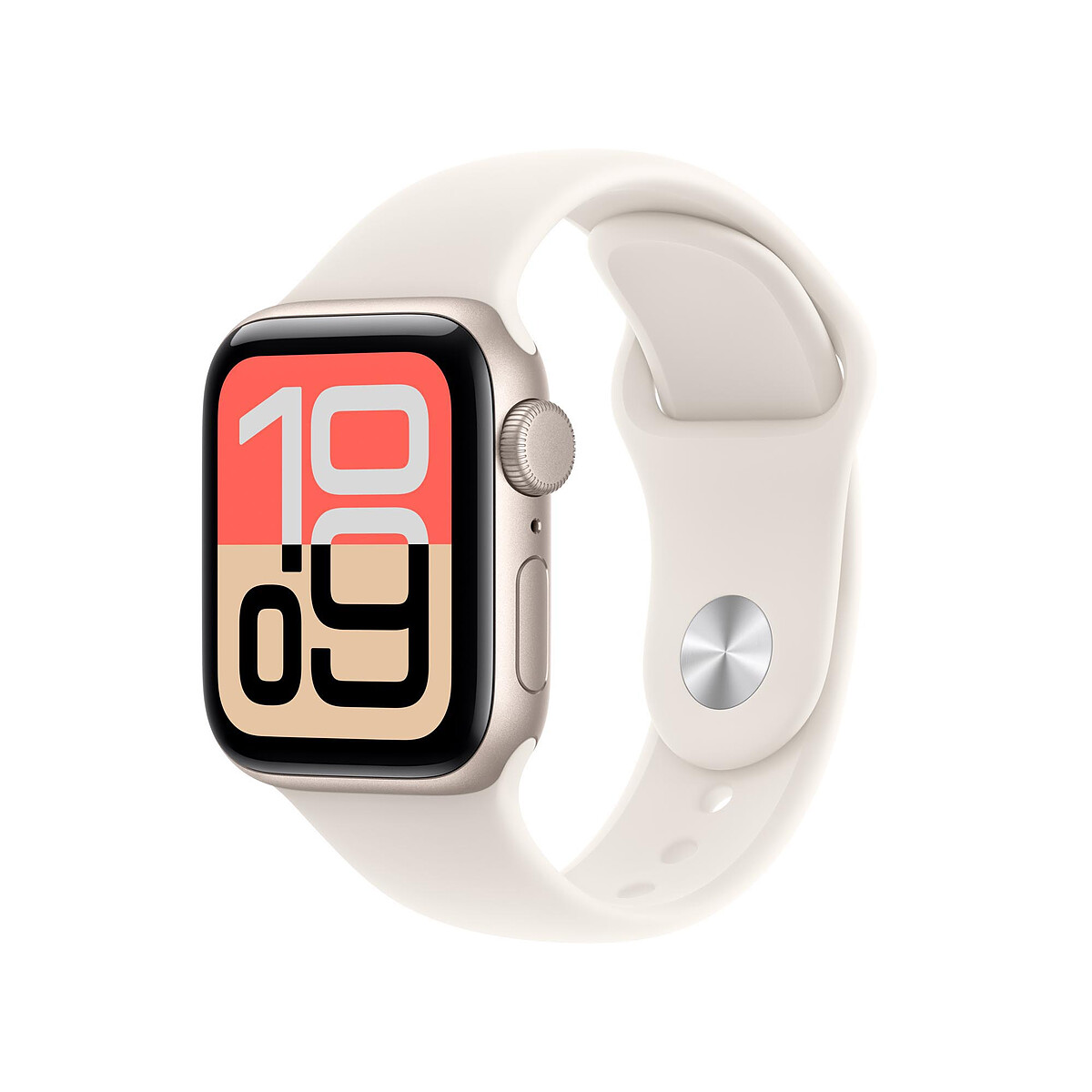 Apple Watch SE 3 GPS 40 mm Aluminium Lumière Stellaire Bracelet Sport Lumière Stellaire M/L