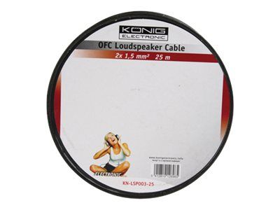 König OFC Speaker Cable - 1.5mm² - 25m - Transparent
