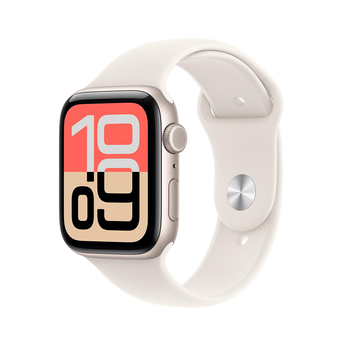 Apple Watch SE 3 GPS + Cellular 44 mm Aluminium Lumière Stellaire Bracelet Sport Lumière Stellaire S/M