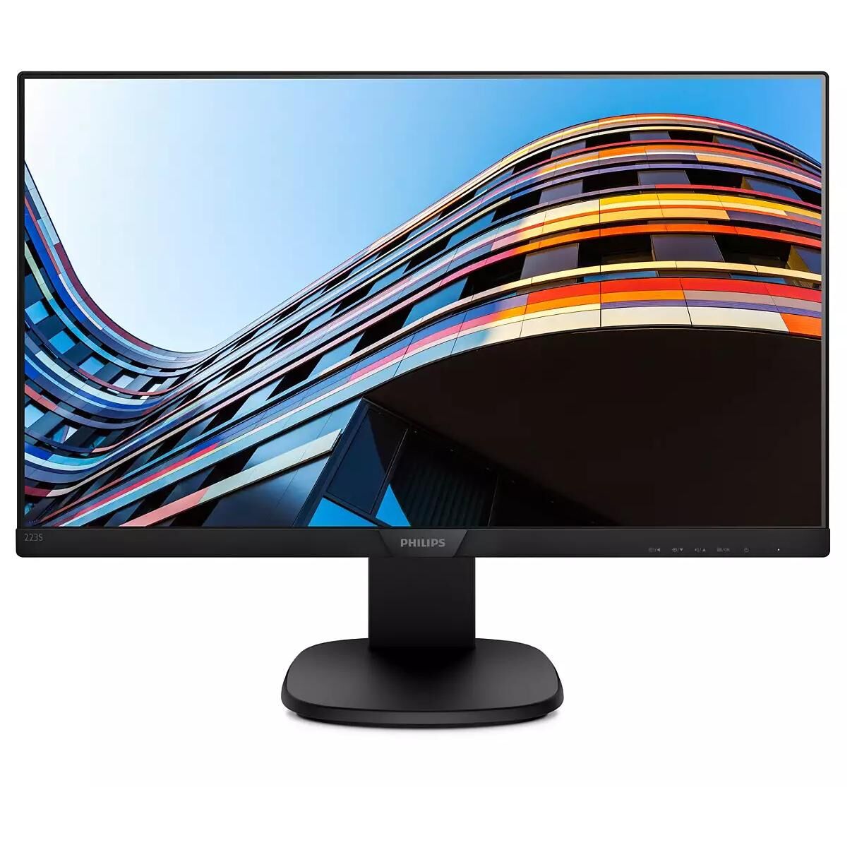 Philips S-line 223S7EHMB - LED Monitor - 22" (21.5" Visible) - 1920 x 1080 Full HD (1080p) @ 60Hz - IPS - 250 cd/m² - 1000:1 - 5ms - HDMI, VGA - Speakers - Textured Black