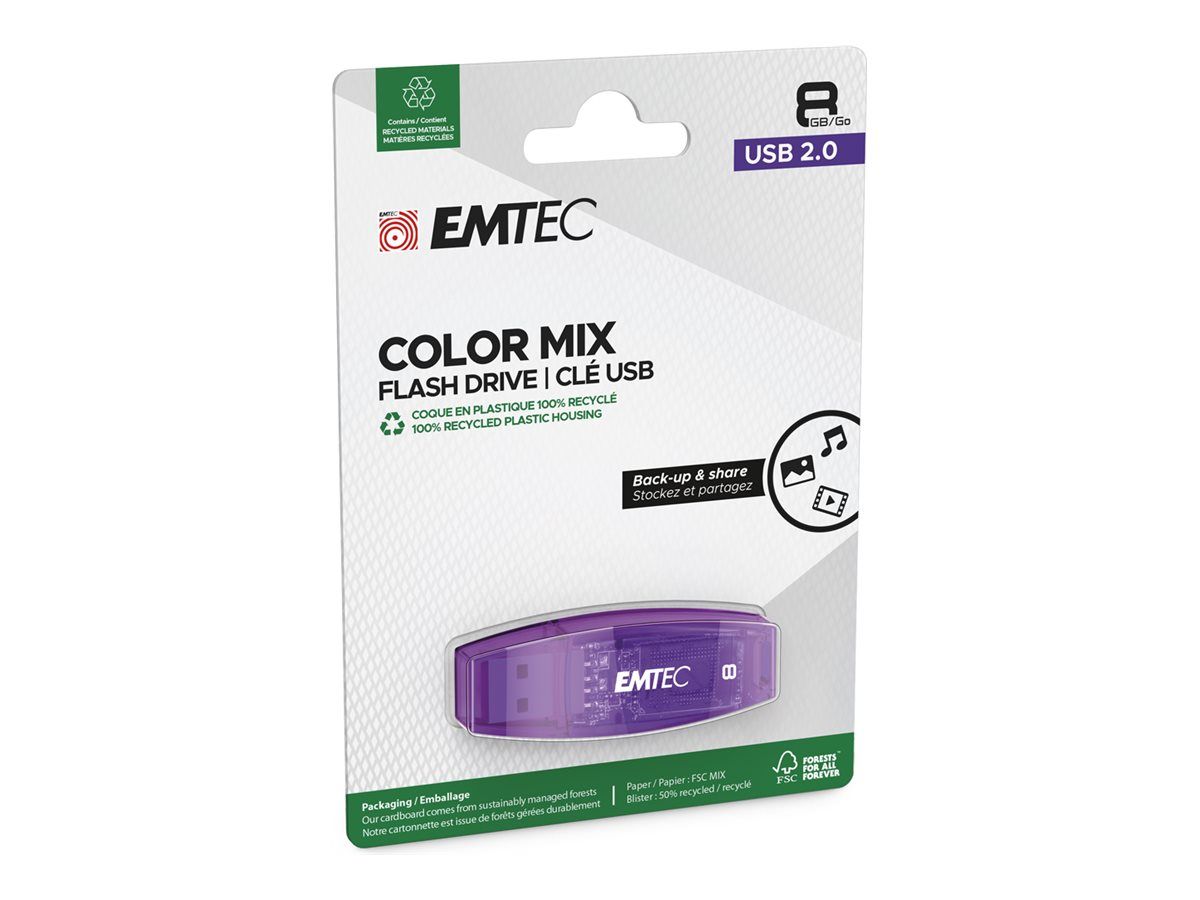 Dexxon Color Mix 8GB USB 2.0 Flash Drive
