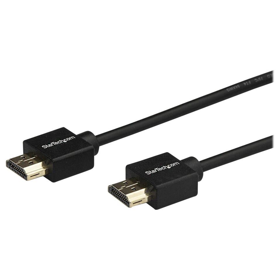 StarTech 4K HDMI Cable - 2m - High Speed - Premium - 4K 60Hz - Male to Male - Black